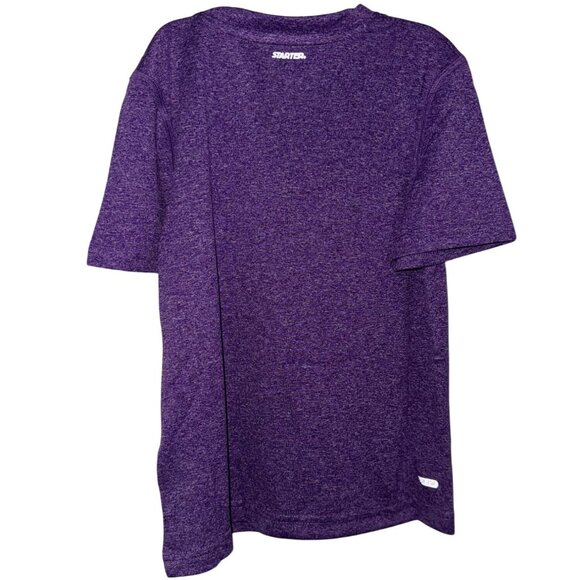 Starter Girls Purple Heather T-Shirt Crew Neck Short Sleeves Polyester - Picture 2 of 4